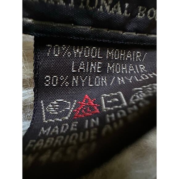 Vintage I.B. Diffusion Ivory Wool/Mohair Jacket Cardigan Chunky cropped moto - Picture 14 of 16